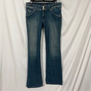 Hudson Beth Mid-Rise Baby Bootcut Medium Wash Jeans in Shade Promise Sz 31